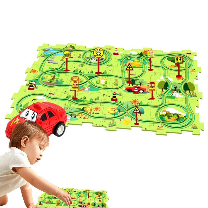 PuzzleRacer™ Kids Car Track