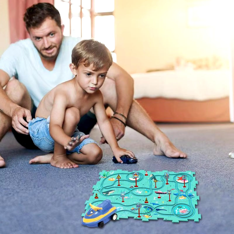 PuzzleRacer™ Kids Car Track